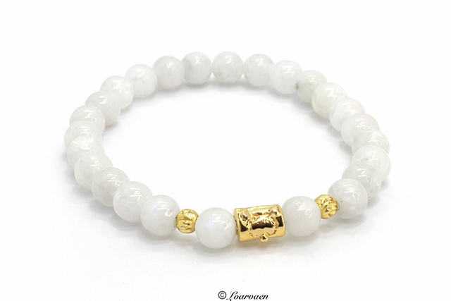 Bracelet « Loareizh » en Péristérite 6mm