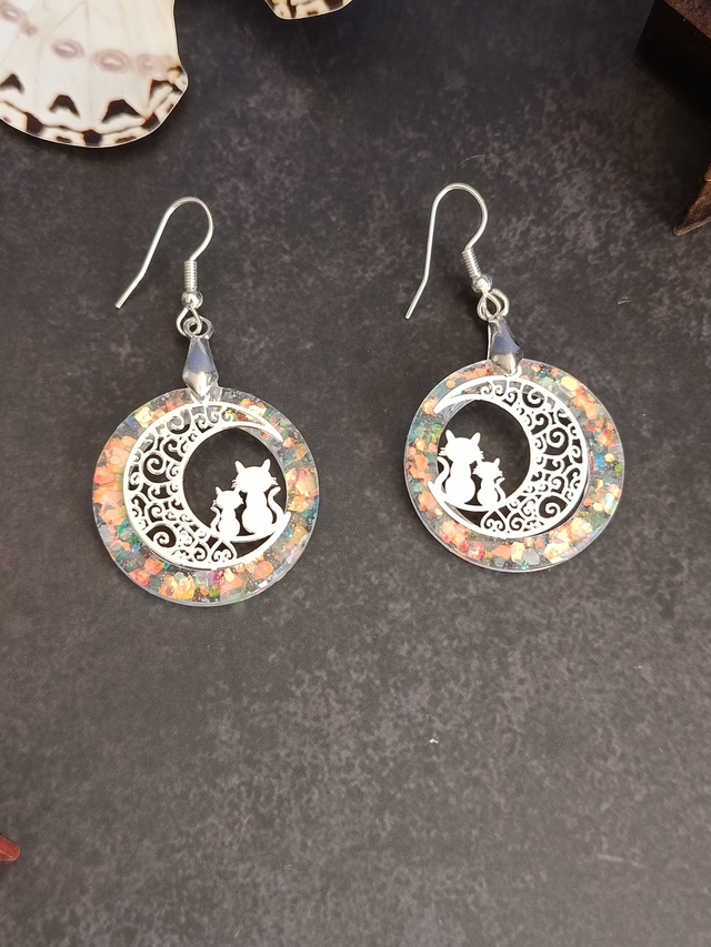 AstreLune – Boucles d’oreilles Reine Lunaire