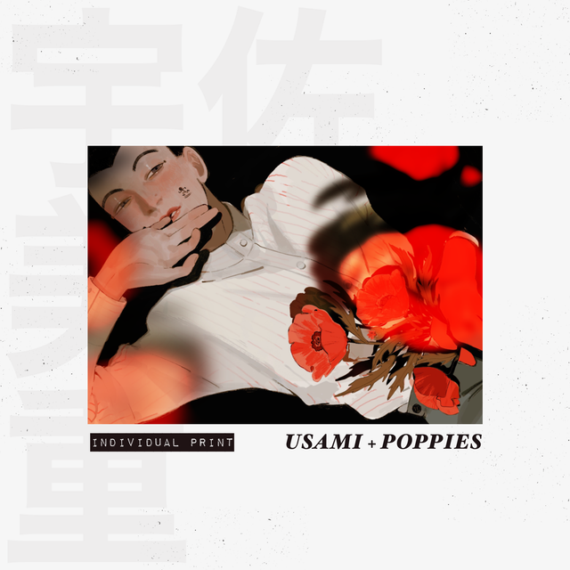 [GK] USAMI + POPPIES (DOUBLE-SIDED)