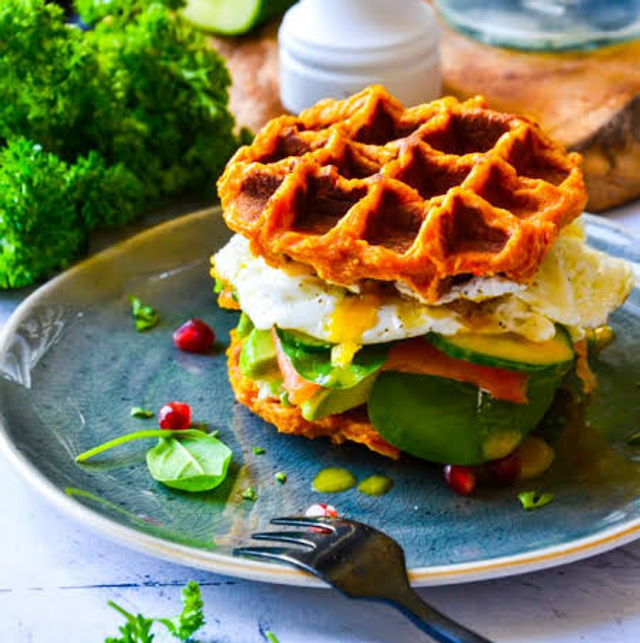 Waffle Saumon Avocat