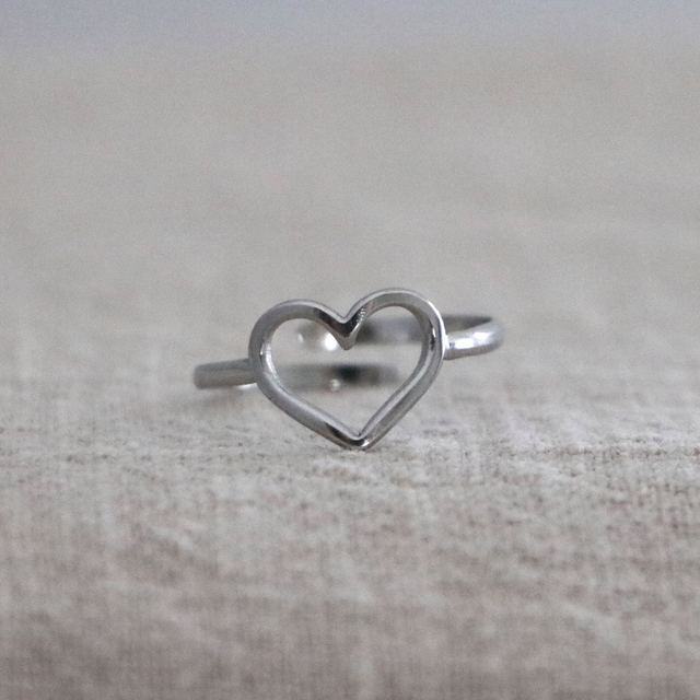 Bague corazón argent