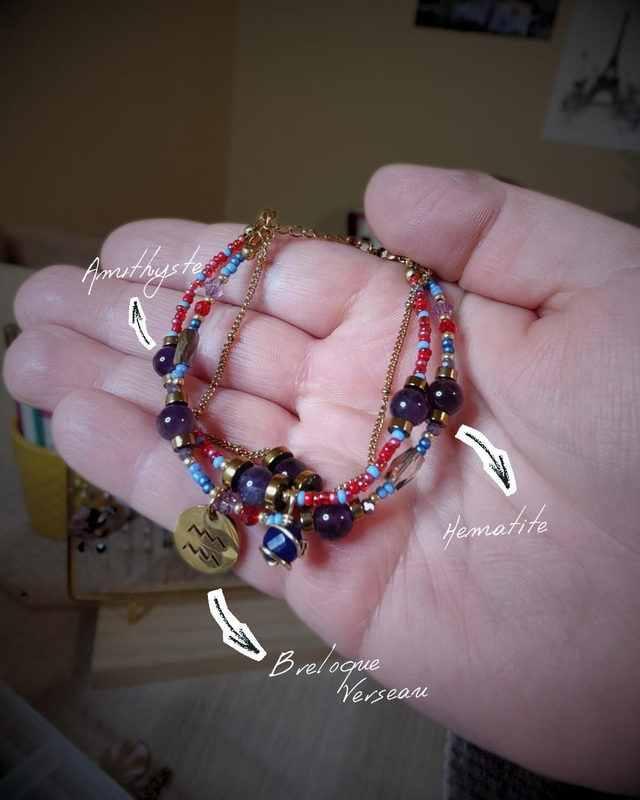 Bracelet Astro Verseau & Améthyste