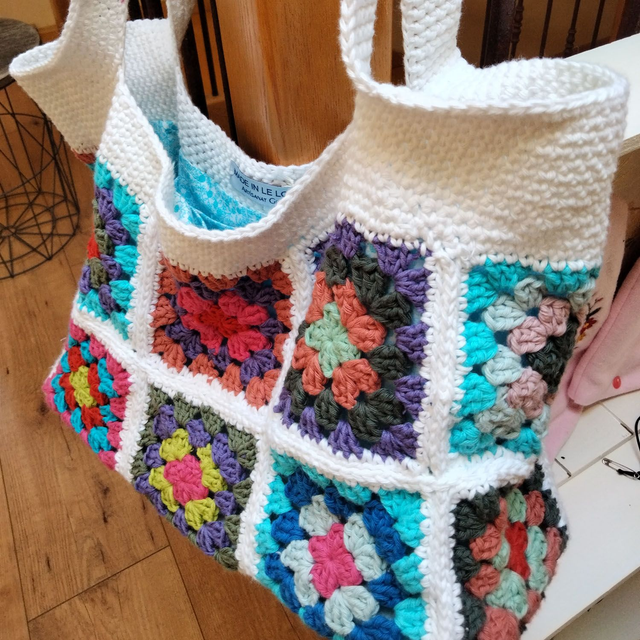 Sac cabas carré granny  