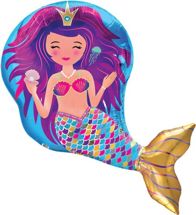 35" IRIDESCENT MERMAID FOIL