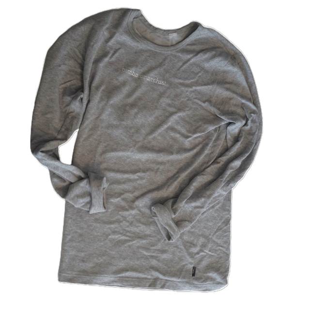 grey longsleeve "bimbo anarchist" size L