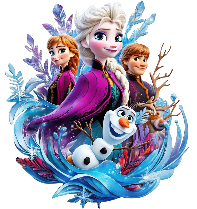 Frozen Characters DTF