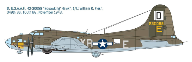 B-17F Flying Fortress Italeri 1487 1/72