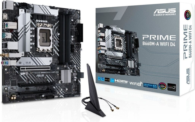 02.2.0056 – Scheda Madre ASUS Prime B660M‑A WiFi D4 – Micro‑ATX business per Intel 12ª/13ª/14ª Gen