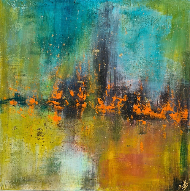 PYROTECHNIQUE 6 - 80 x 80 cm