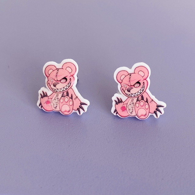 Boucles d’oreilles Pink Teddy