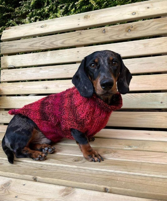 Handmade cable knit jumper