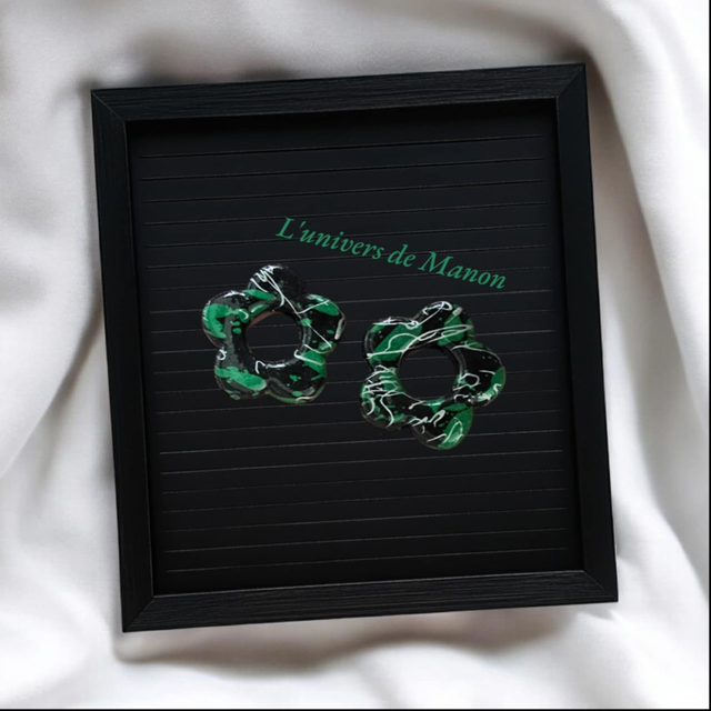 2 Pampilles fleurs (créoles interchangeables)  