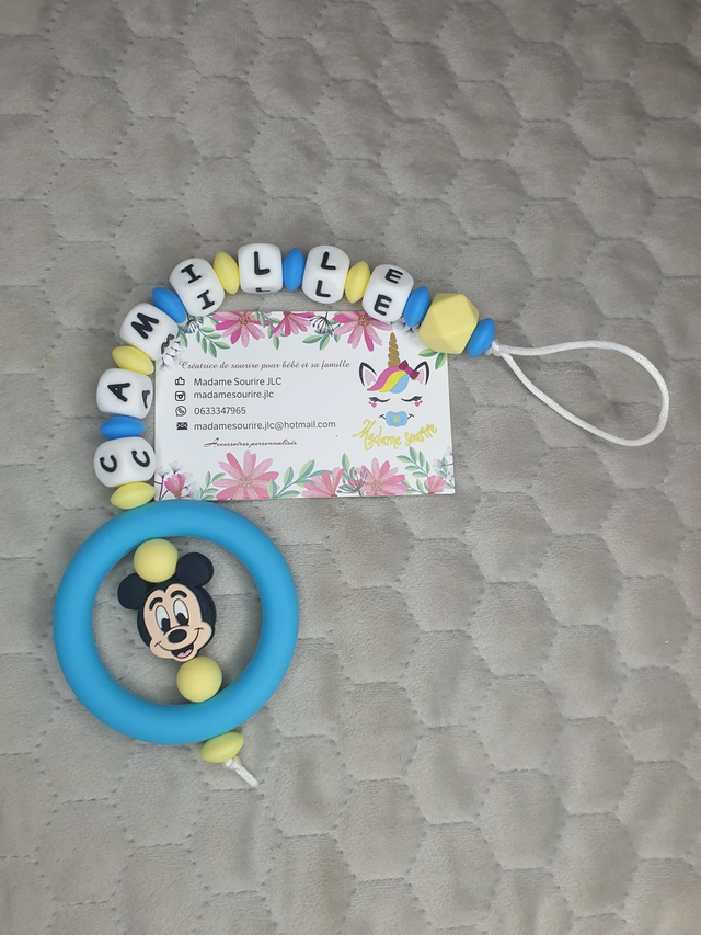 Attache tétine dentition Mick