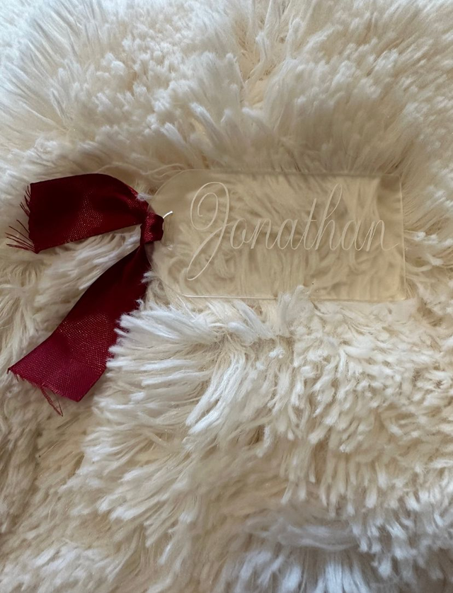 Marque place en plexi Mariage- Baptême- Anniversaire