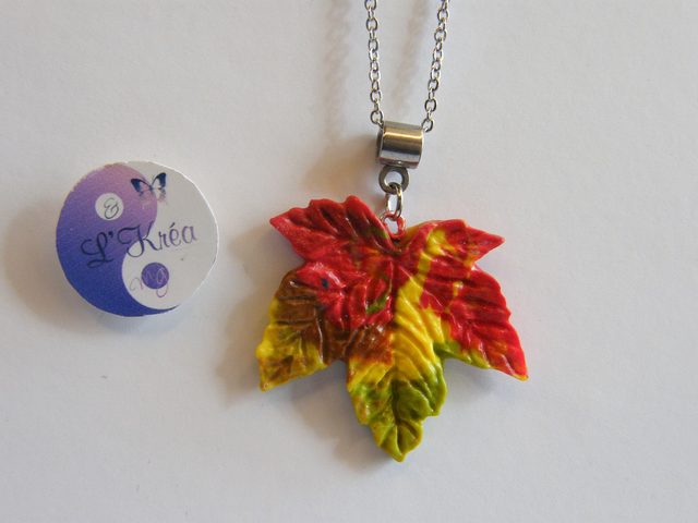 Feuille érable Rouge/Jaune/Marron/Vert