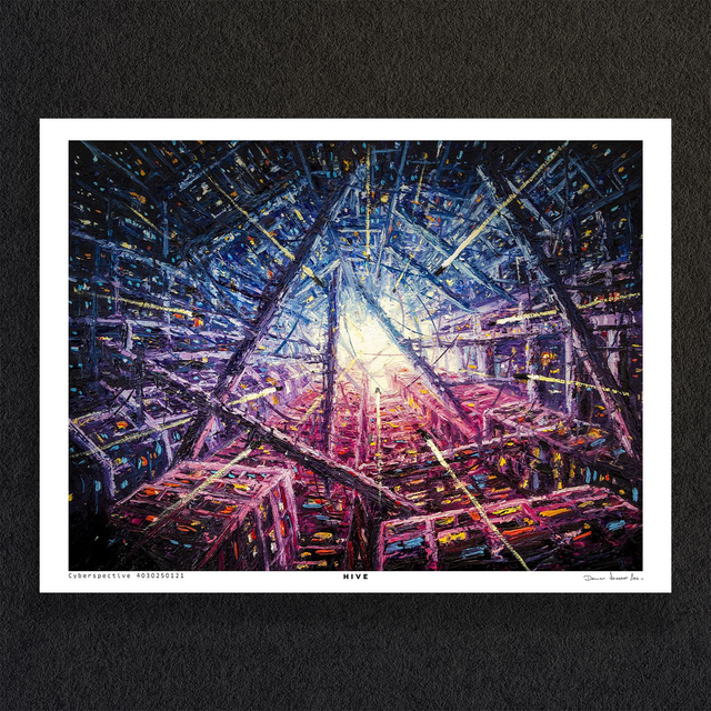 #0093- Cyberspective 4030250121 - HIVE - PRINT - peintures à l'huile