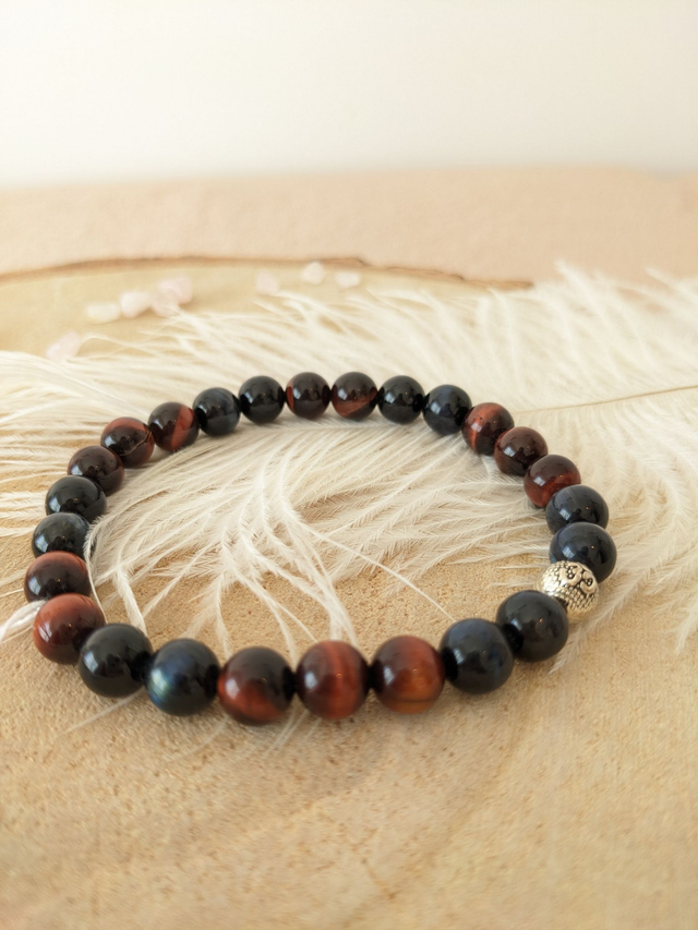 Bracelet Oeil de Taureau et Oeil de Faucon