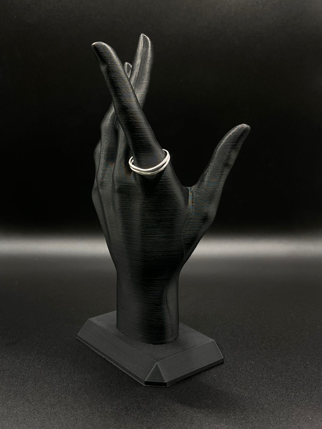 Anel dois aros lisos