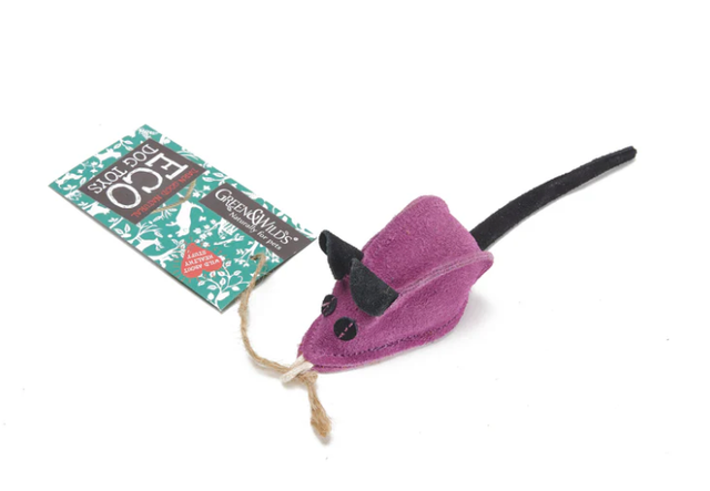 GREEN &amp; WILDS MIDGE THE MOUSE ECO CAT TOY