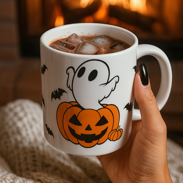 👻 Mug en céramique 340 ml “Douceur Hantée” 