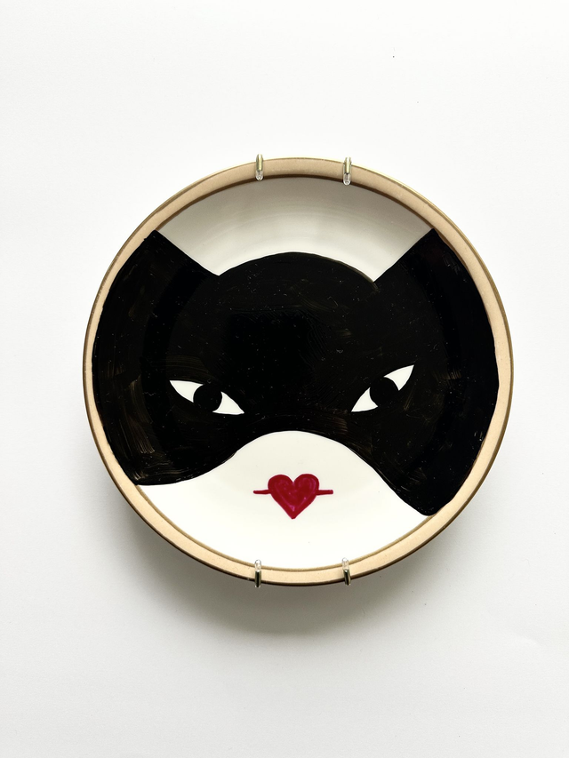 Catalie-handpainted plate