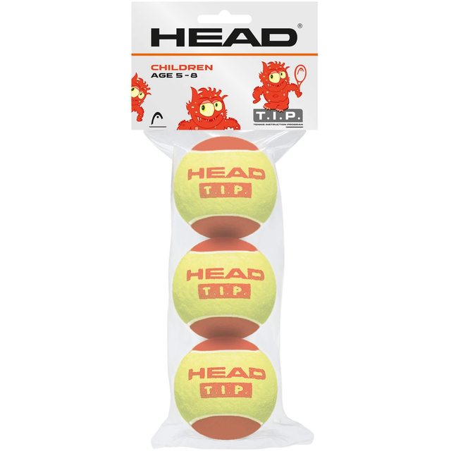 Head Tip Red Tennis Balls - Bag of 3 Balls