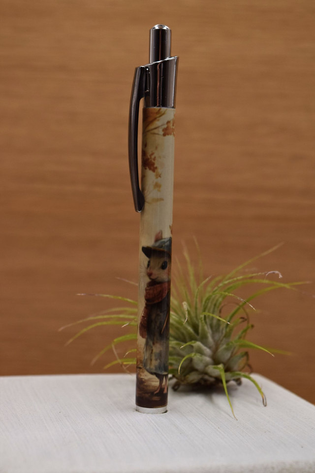 Woodland Mouse Pen – Autumn Stationery &amp; Journaling Gift