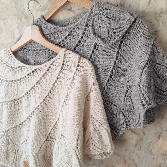 Châle Bégonia gris chiné – Collection Héritage