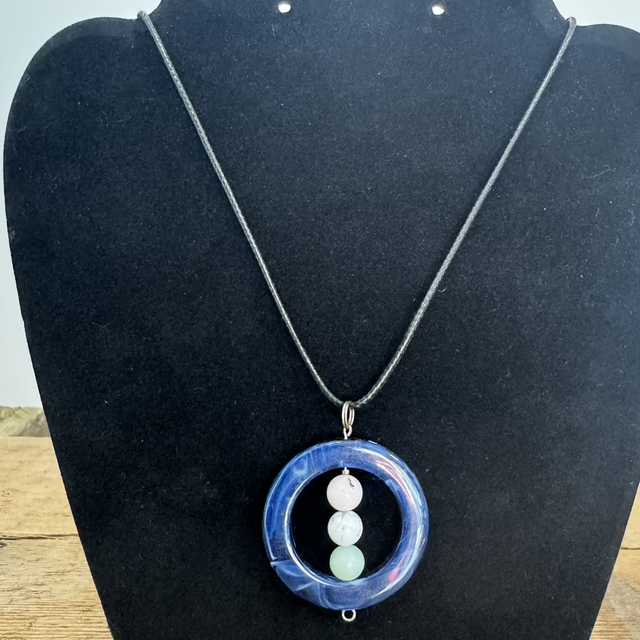 Round- Mixed Gemstones Necklace - SKU 4005