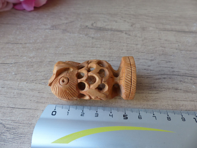 Figurine Miniature Double Chouettes en Bois Undercut, Sculpture en Bois Artisanal Chouette et son Bébé, Cadeau Famille, Naissance, Enfant