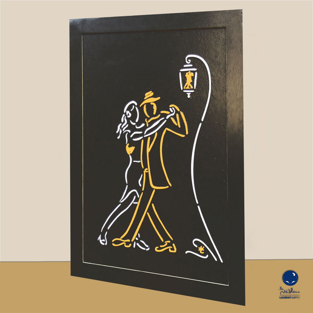 DN11 Danseurs au lampadaire - 40x60cm