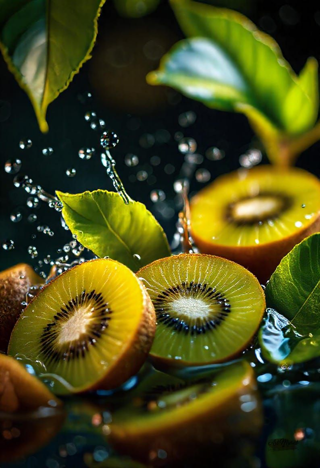 Tableau Kiwis Vitaminés 🥝 | Décoration Murale Cuisine – Art Moderne & Énergisant 🎨