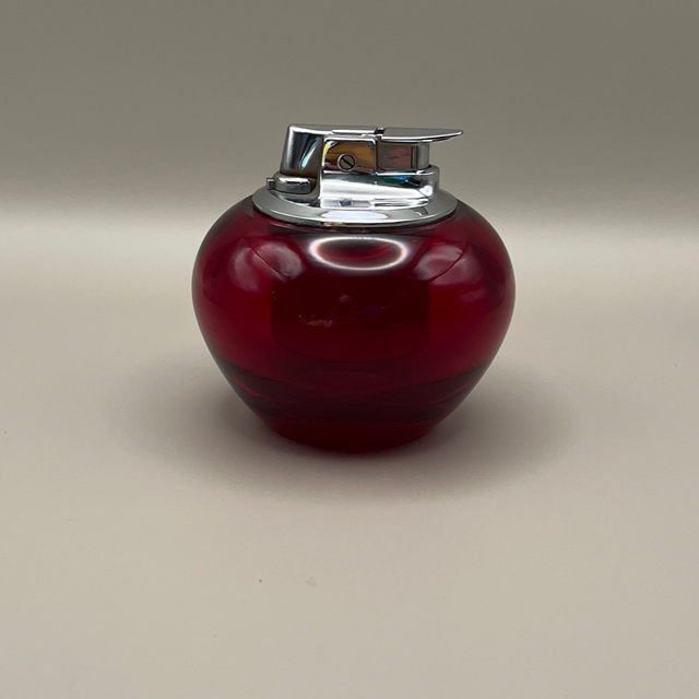 Whitefriars Red Glass Table Lighter — Mid-Century