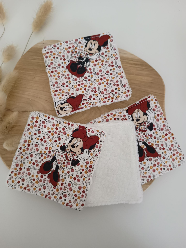 Lot de 5 coton lavables "Minnie"