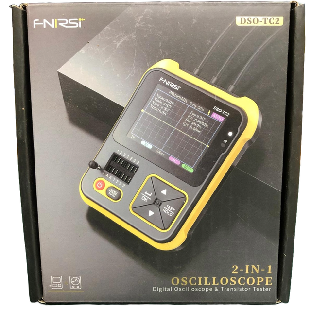 FNIRSI DSO-TC2 Mini Digital Oscilloscope Component Tester