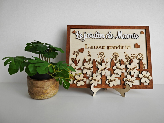 Cadre &quot;Le jardin de Mamie&quot;