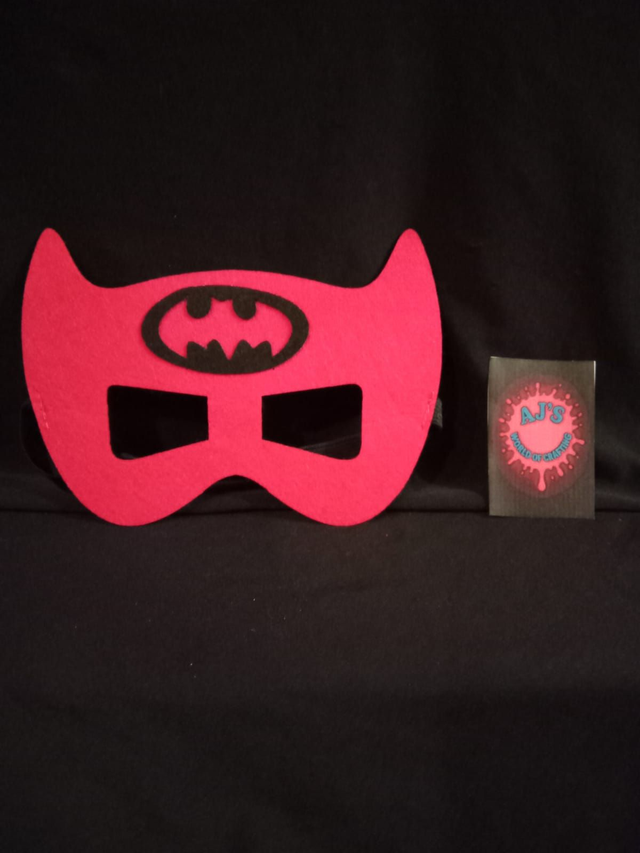 Pink With Bat Logo Custom Made Eye Mask (7)
