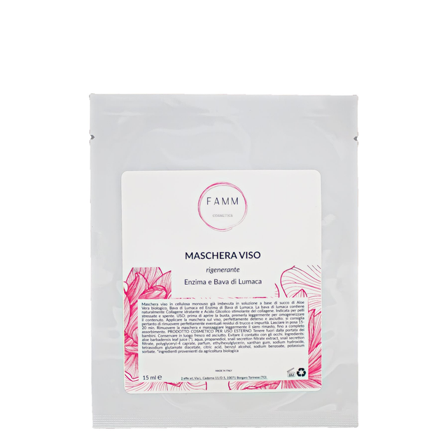 MASCHERA VISO RIGENERANTE ENZIMA E BAVA DI LUMACA 