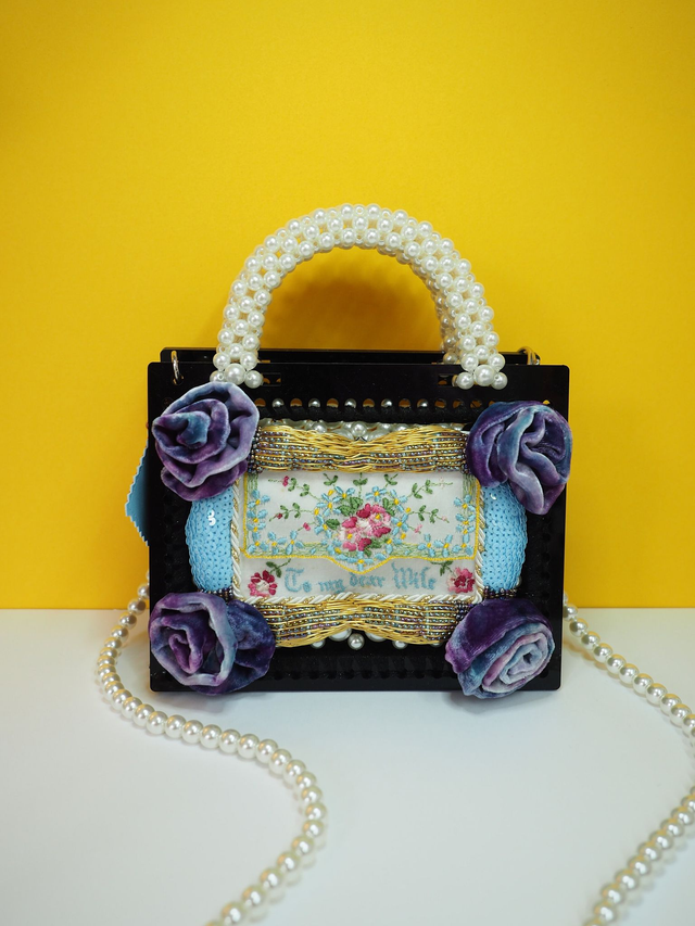 WW1 "To My Dear Wife" Perspex Clutch Evening Bag