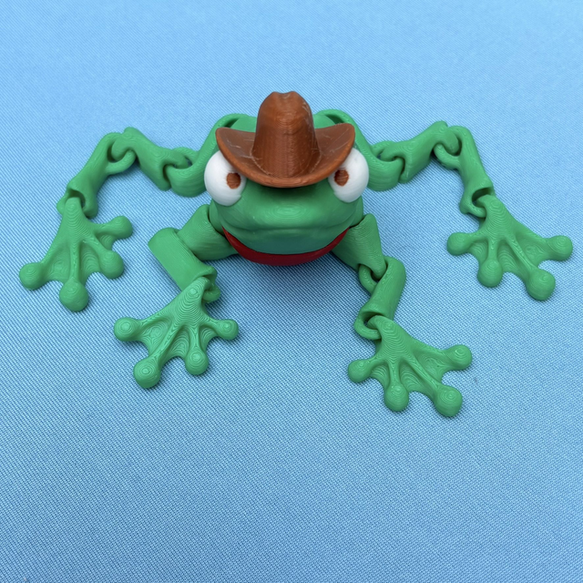 3D Printed Cowboy Frog