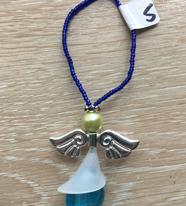 Heart Angel (5) - Blue with Lemon Head