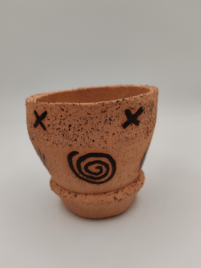 Vase style rupestre petit modèle