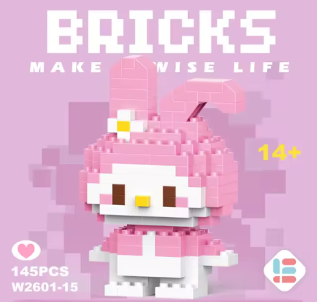 Conejita rosada adorable · Nivel fácil