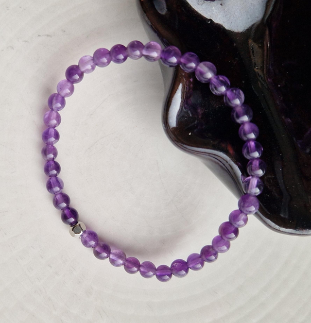 Bracelet AMÉTHYSTE 4mm