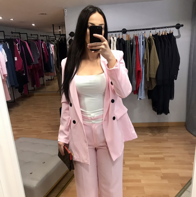 Veste blazer baby pink 