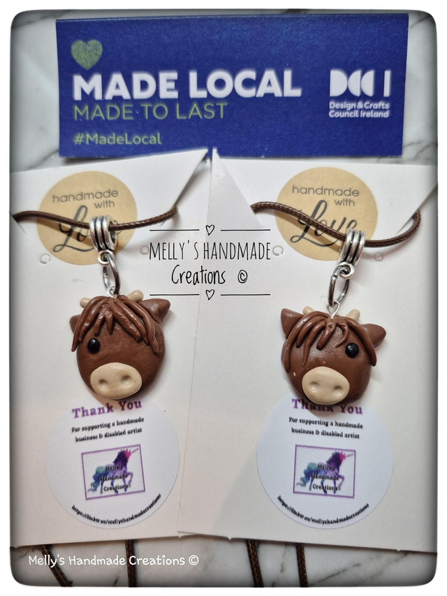Highland Cow pendants 