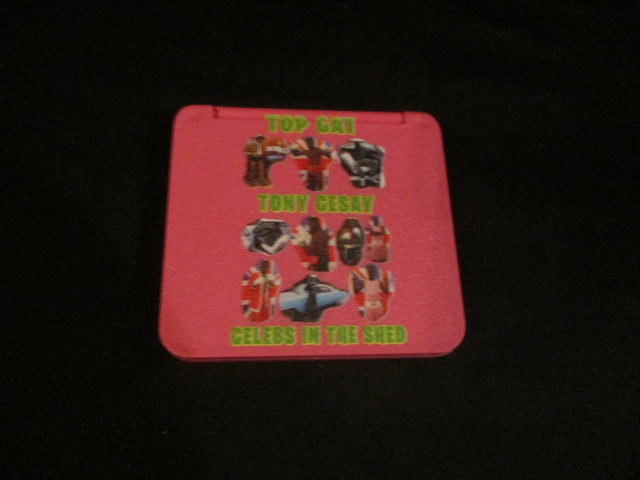 Tony Cesay (Green &amp; Yellow Logo) Ten Photographs On BRIGHT PINK Compact Mirror (ABA Champion Boxer) PRE-ORDER BUY NOW