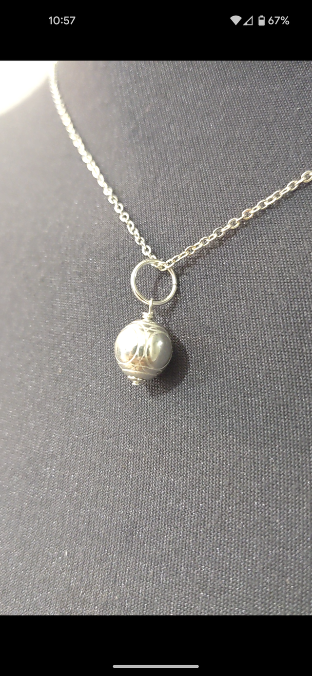 Best Seller ! - "Petanca" - Collier, Plaqué Argent, et Chaine Acier Inoxydable