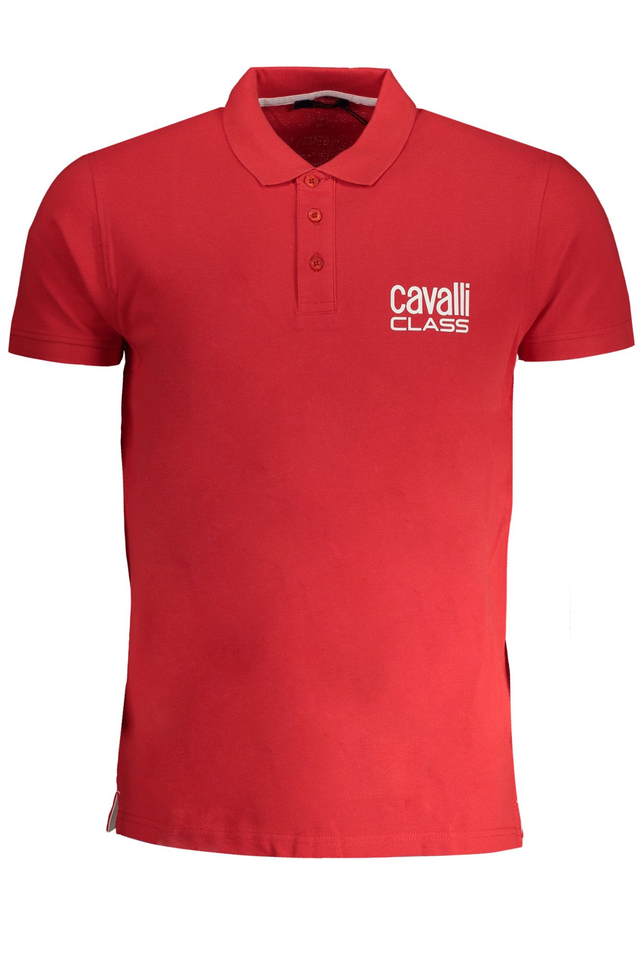 CAVALLI CLASS POLO MANICHE CORTE UOMO ROSSO