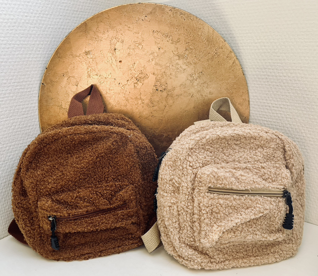 Teddy tasjes klein - bruin en beige